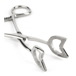 Mr. Steel Pince Cube Tong Forme en V 15cm